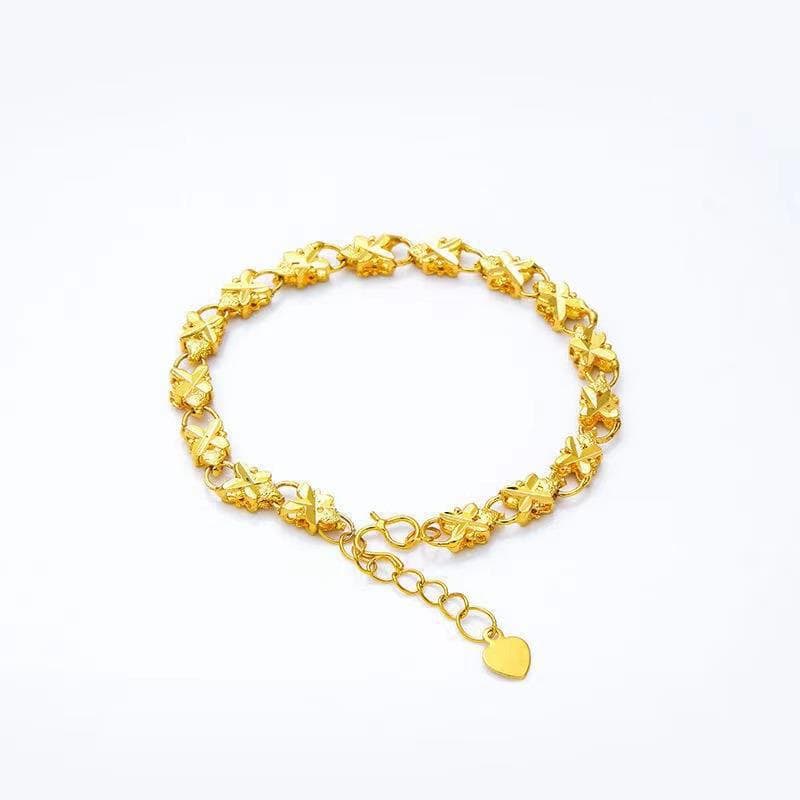 Gold-Plated Lucky Clover Pendant Charm